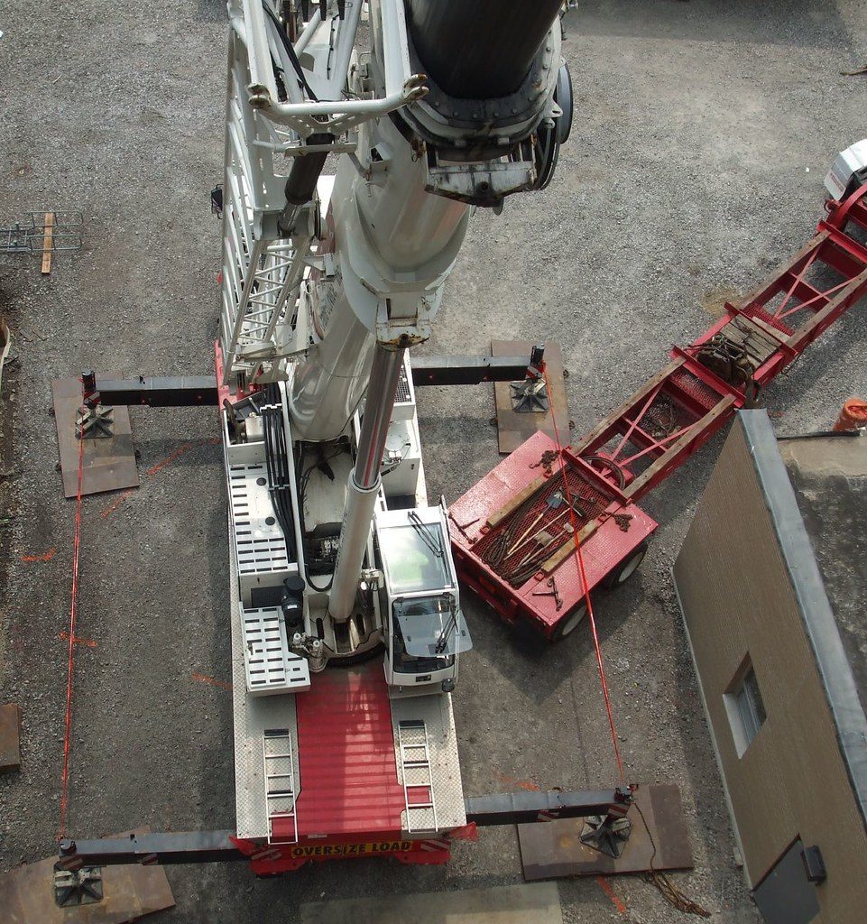 Cooling tower hoist at Ryerson University in Toronto, ON